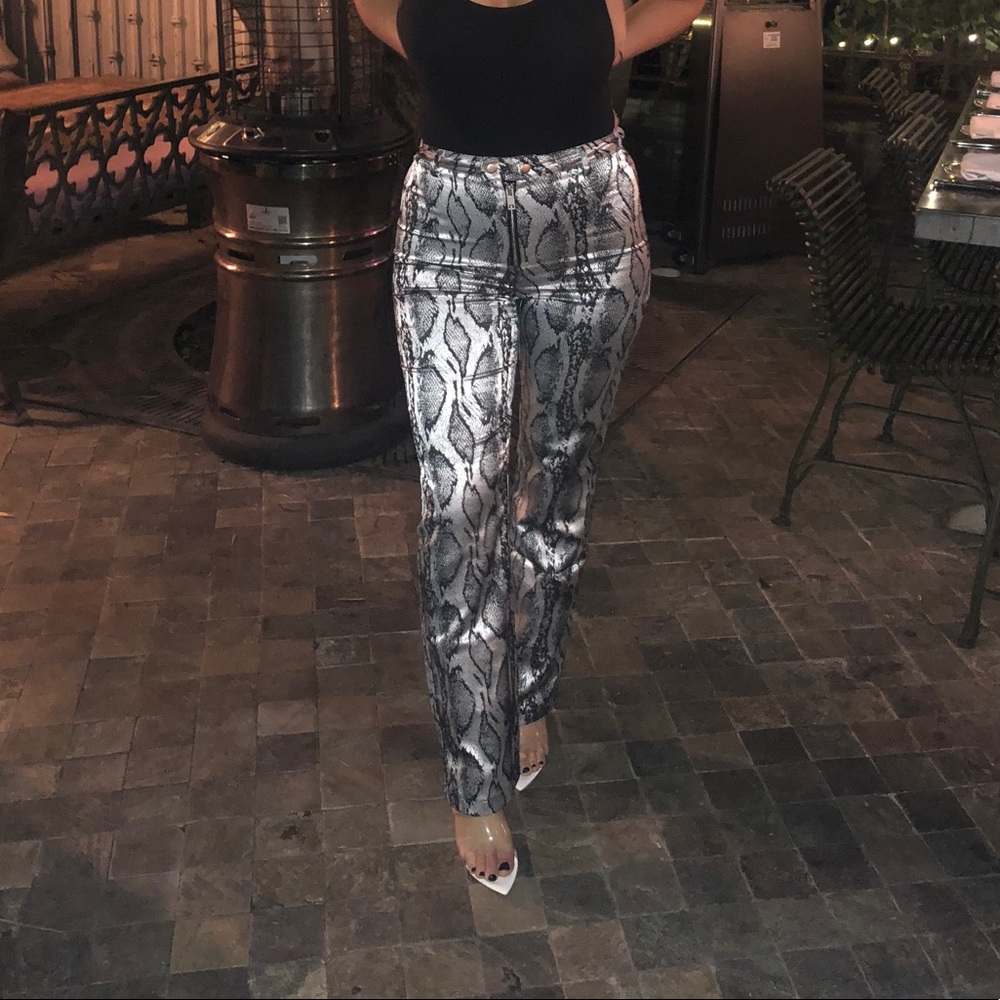 I AM GIA Snake Print Pants